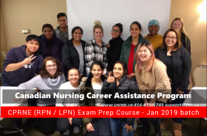 CPNRE RPN LPN Jan 2019 batch group photo