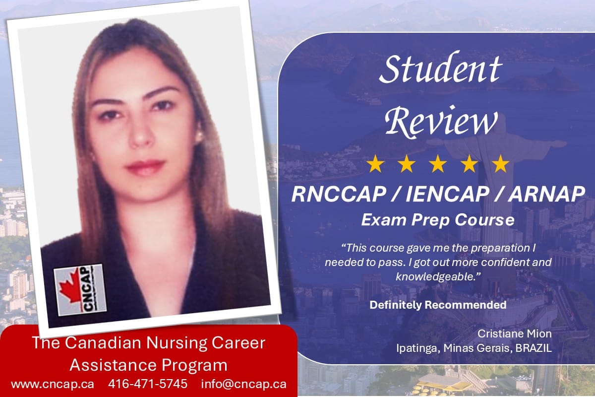RNCCAP Exam Prep Course student from Brazil